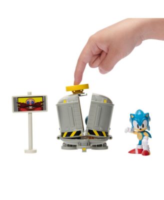 Alternative view of Sonic the Hedgehog 2.5" Level Clear Diorama Set with Classic Figures
