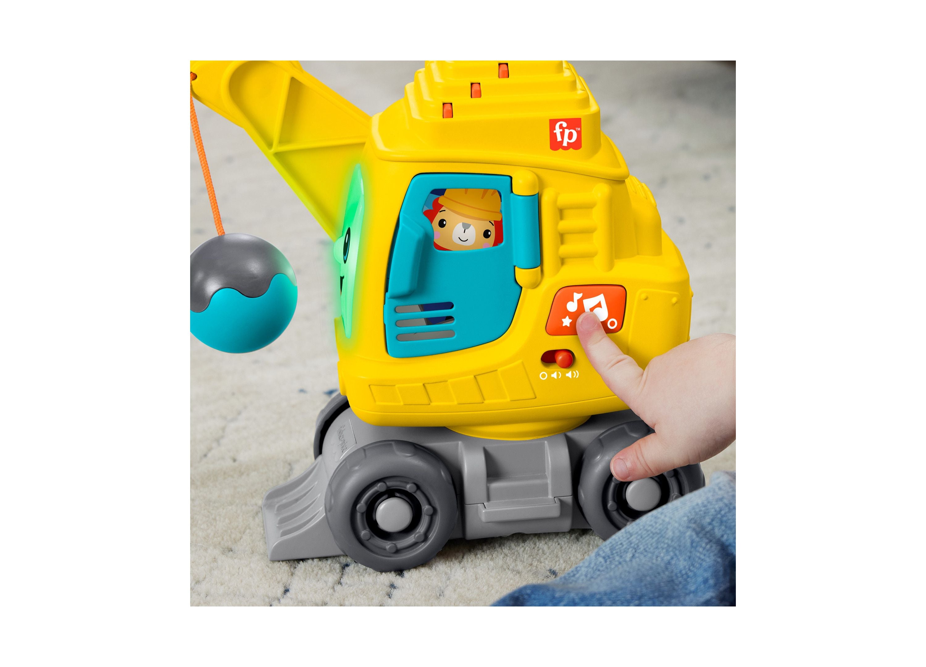 Fisher-Price Count and Stack Crane Learning Toy with Light-Up Blocks - Image 5