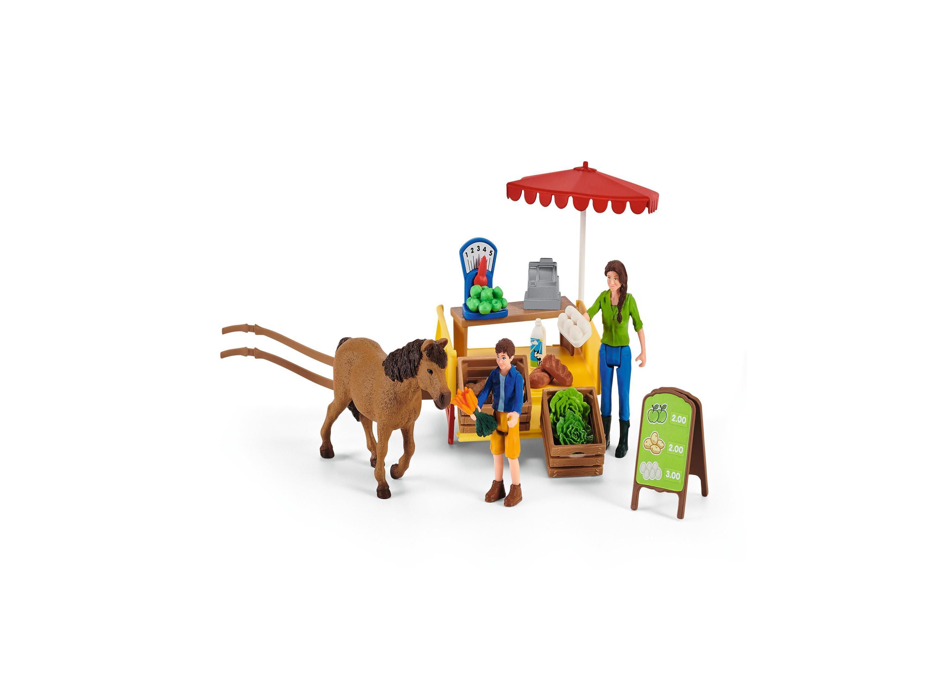 Alternative view of Schleich Farm World Sunny Day Mobile Farm Stand Playset