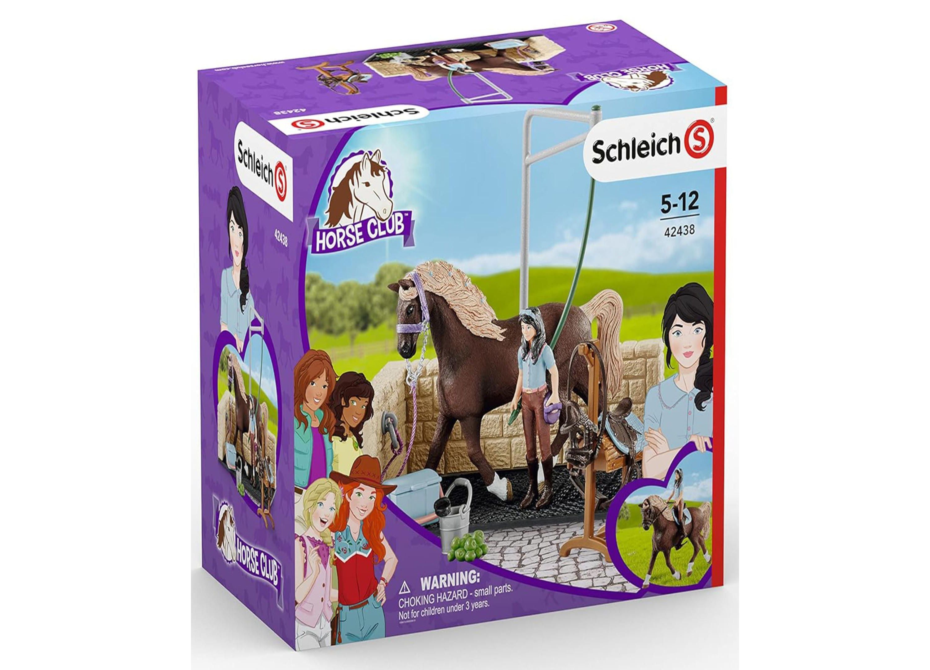 Schleich Horse Club Emily & Luna Horse Washing Station Playset, 19 Pieces - Image 4