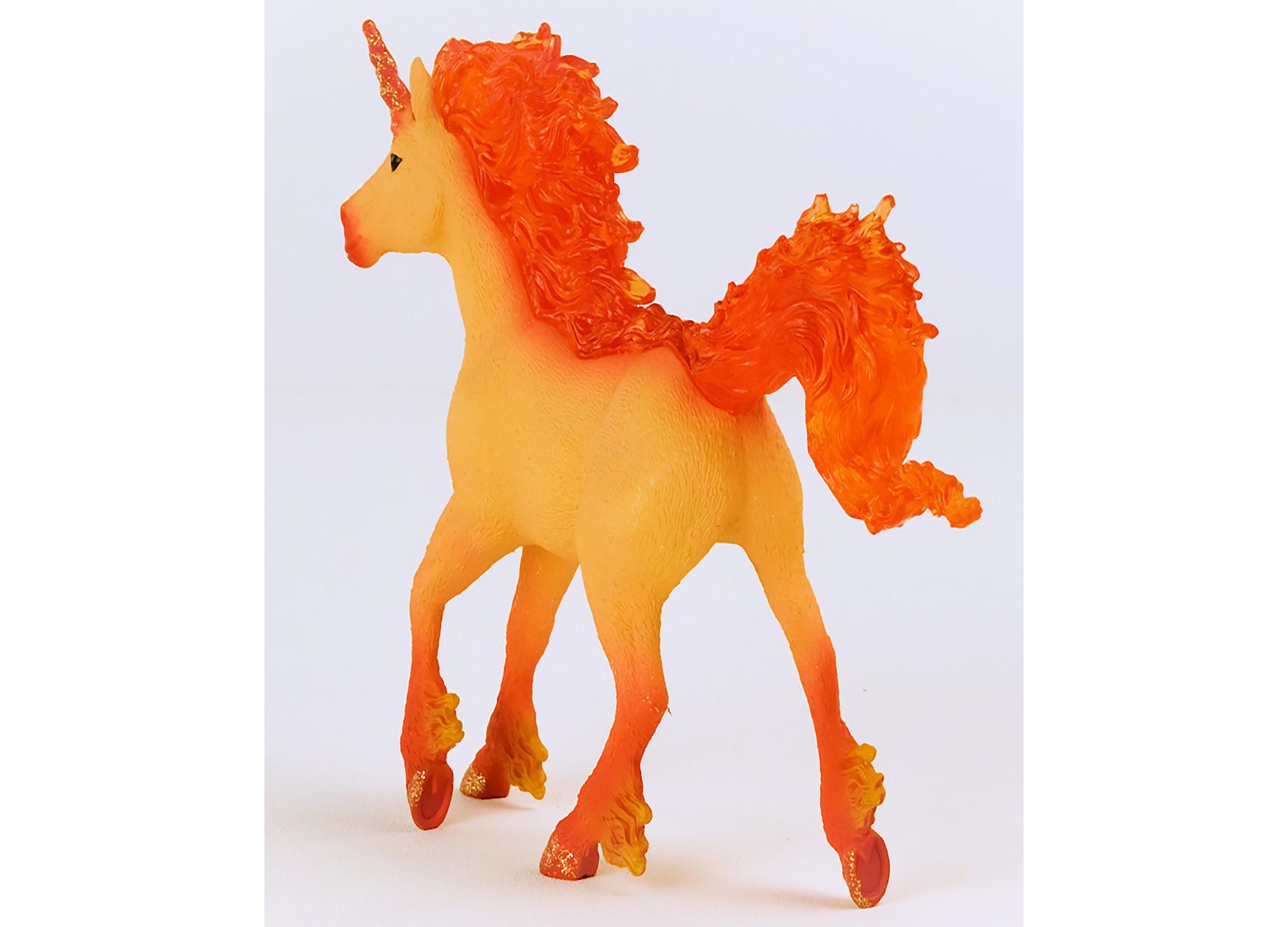 Schleich Bayala Elementa Fire Unicorn Stallion 5.7 inch Magical Figurine - Image 6