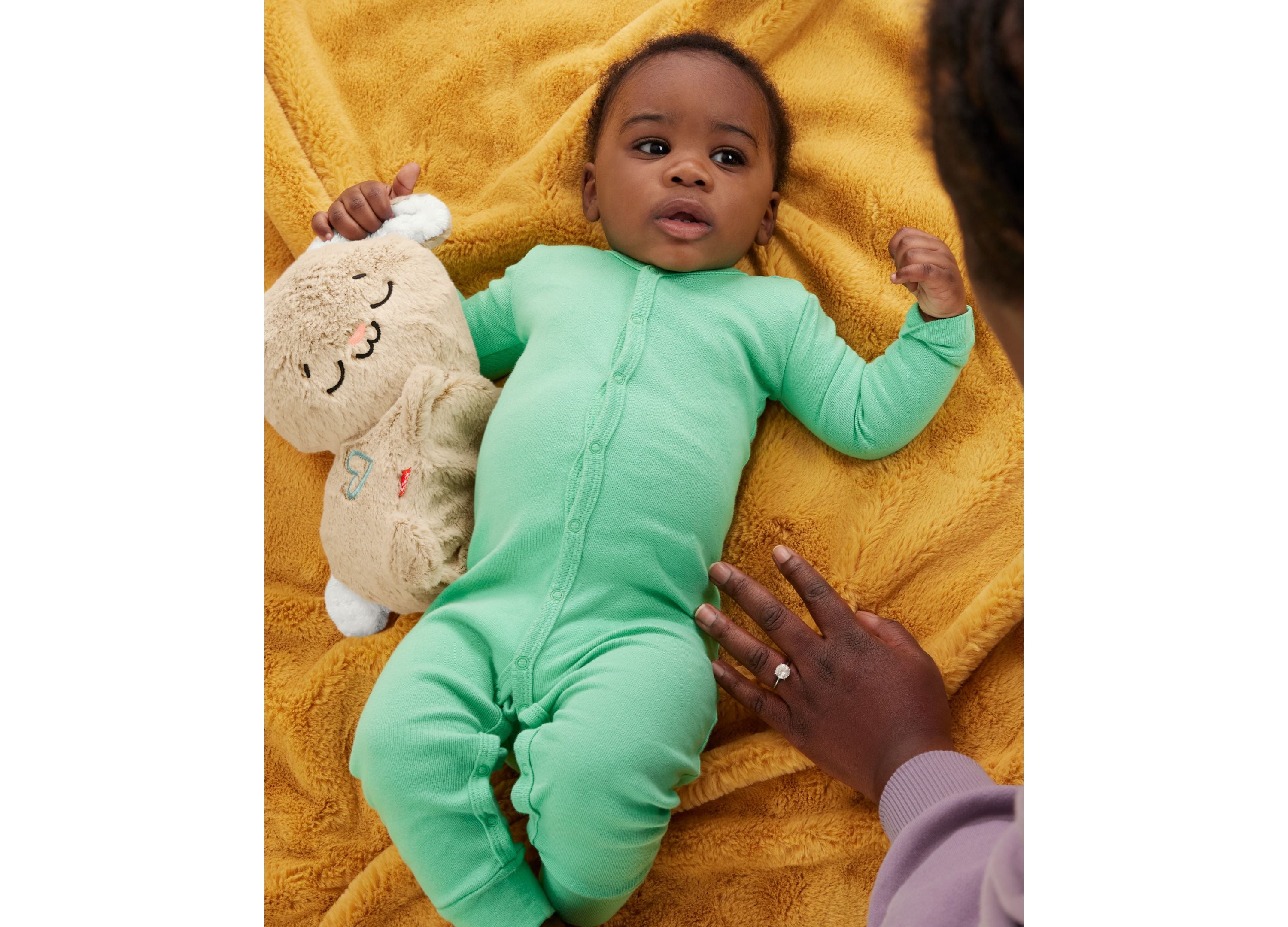 Fisher-Price Soothe & Settle Bunny – Plush Sound & Motion Baby Toy - Image 5