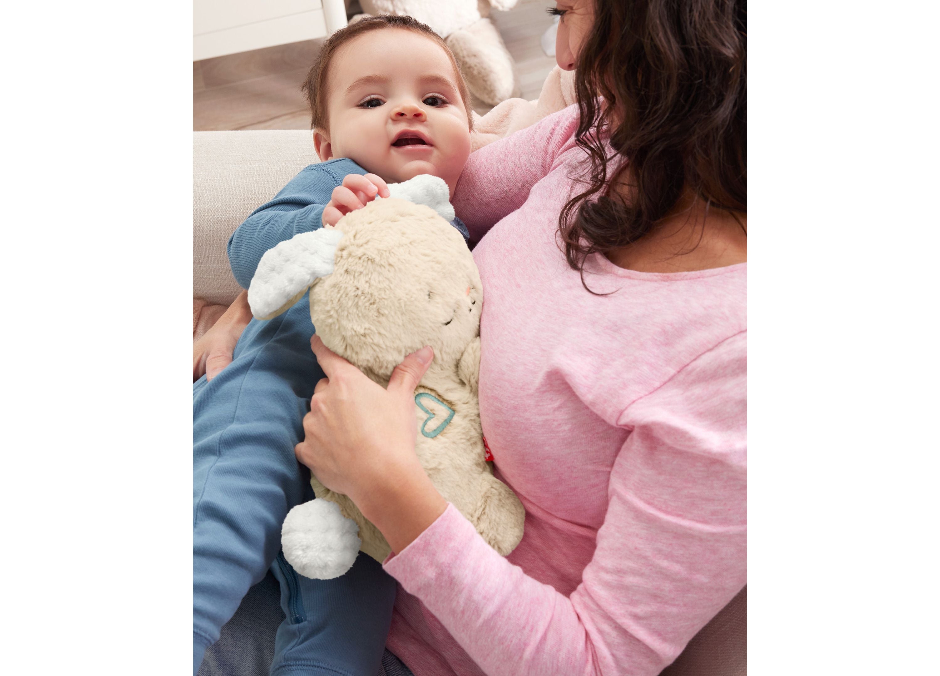 Fisher-Price Soothe & Settle Bunny – Plush Sound & Motion Baby Toy - Image 6