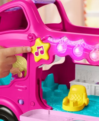 Alternative view of Fisher-Price Little People Barbie Little Dreamcamper RV Playset with Music Lights 2 Figures