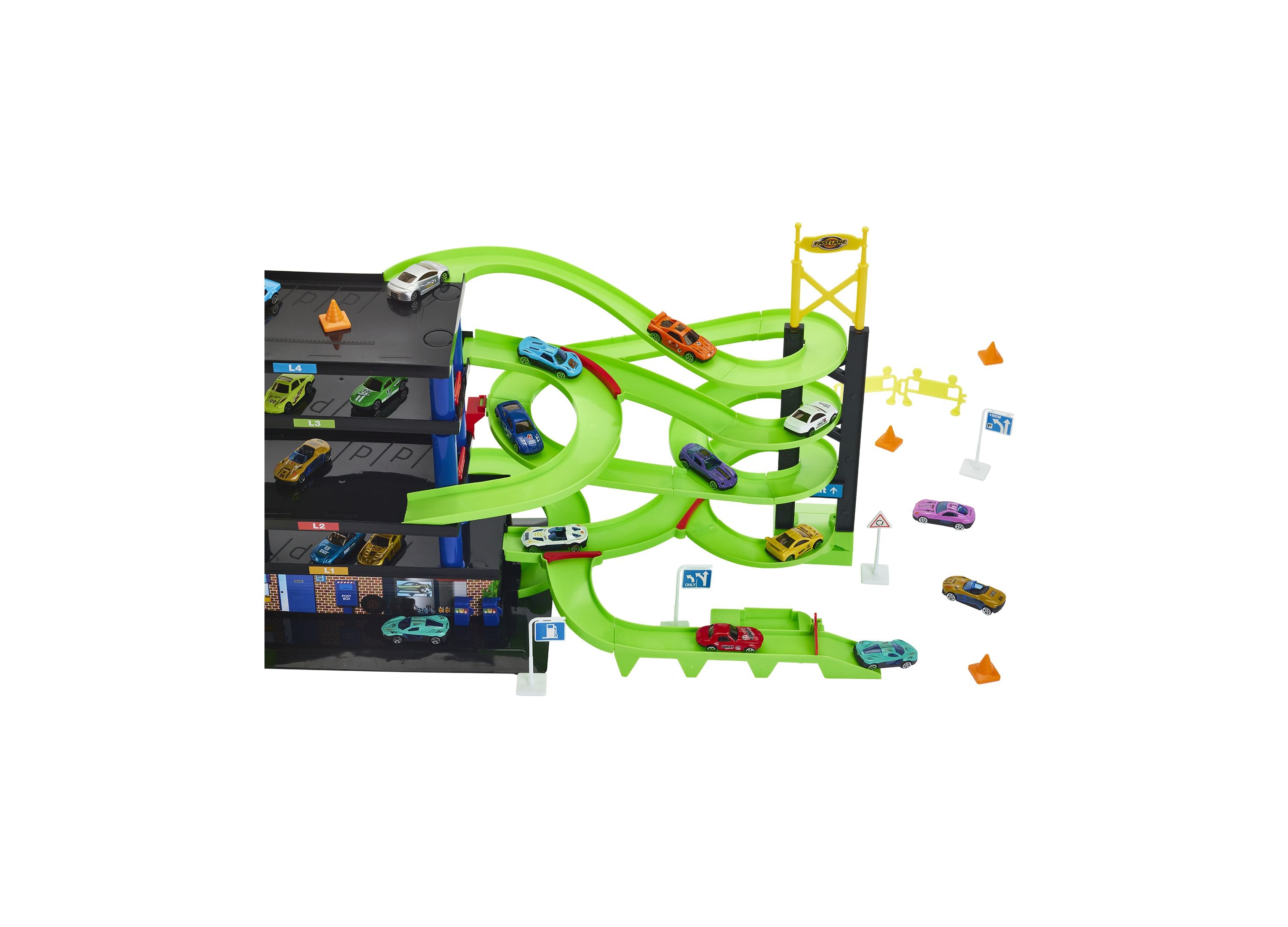 Fast Lane Parking Garage Bundle 50Pc Set - Image 6