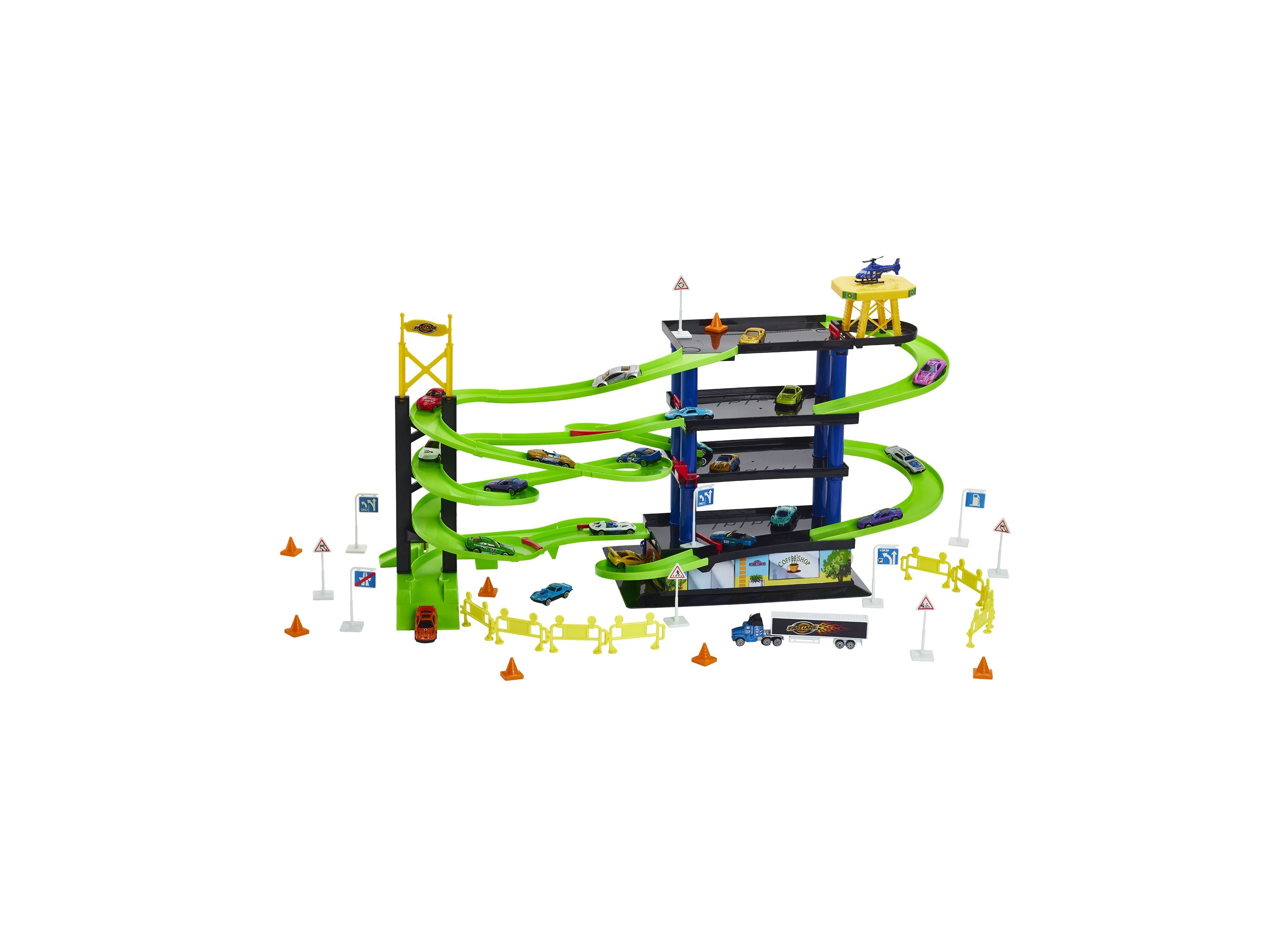 Fast Lane Parking Garage Bundle 50Pc Set - Image 11