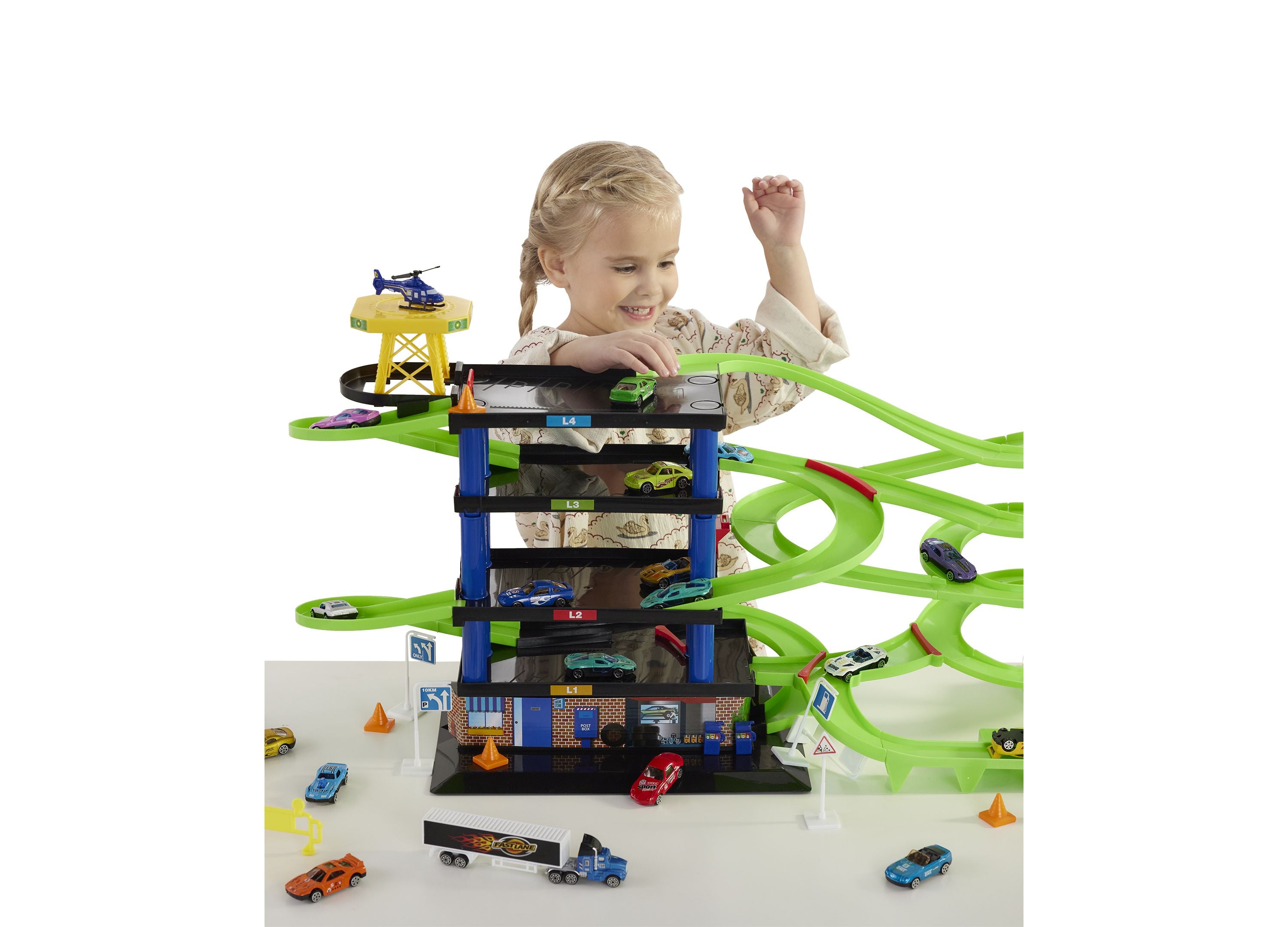 Fast Lane Parking Garage Bundle 50Pc Set - Image 7
