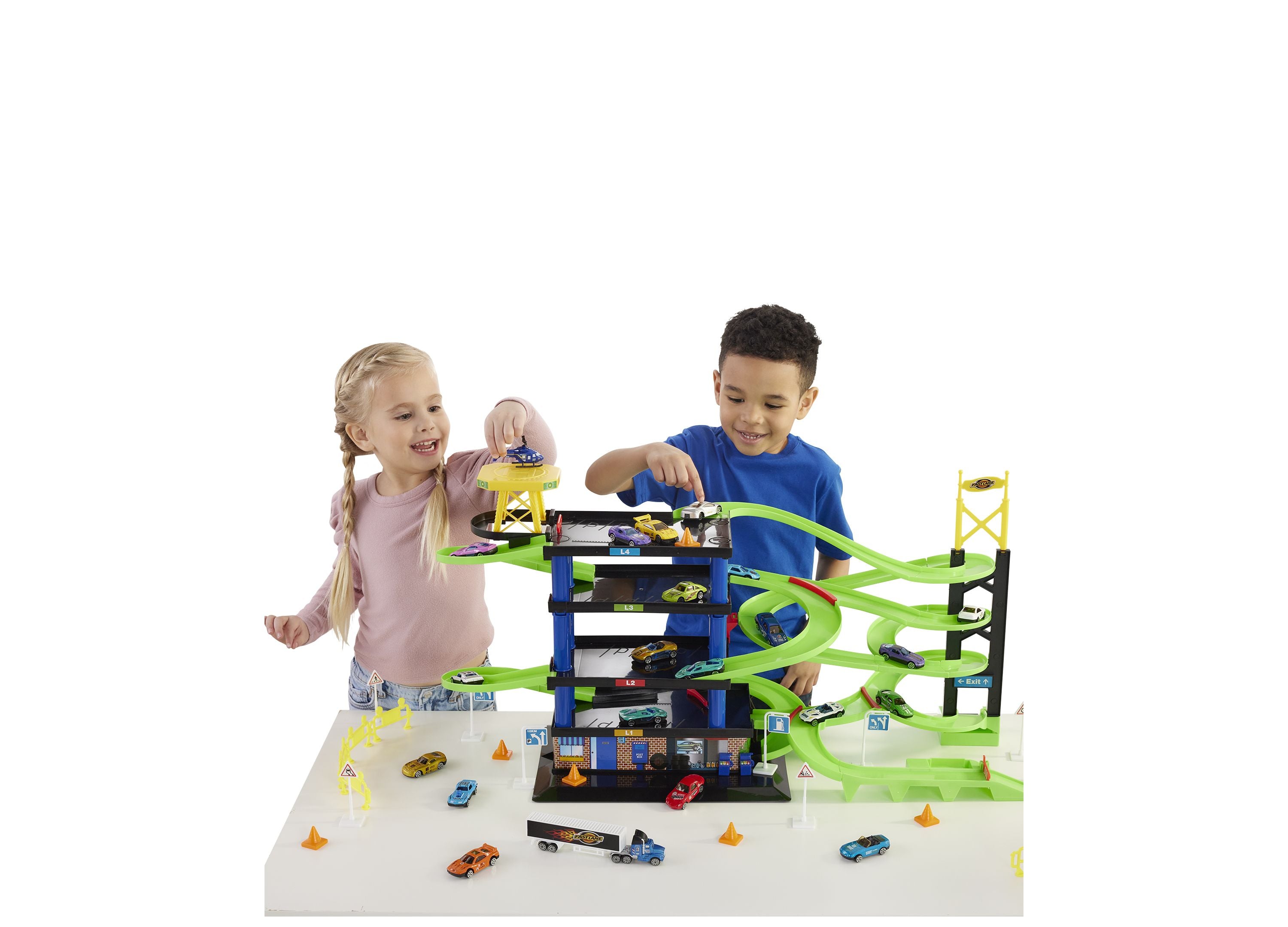 Fast Lane Parking Garage Bundle 50Pc Set - Image 10