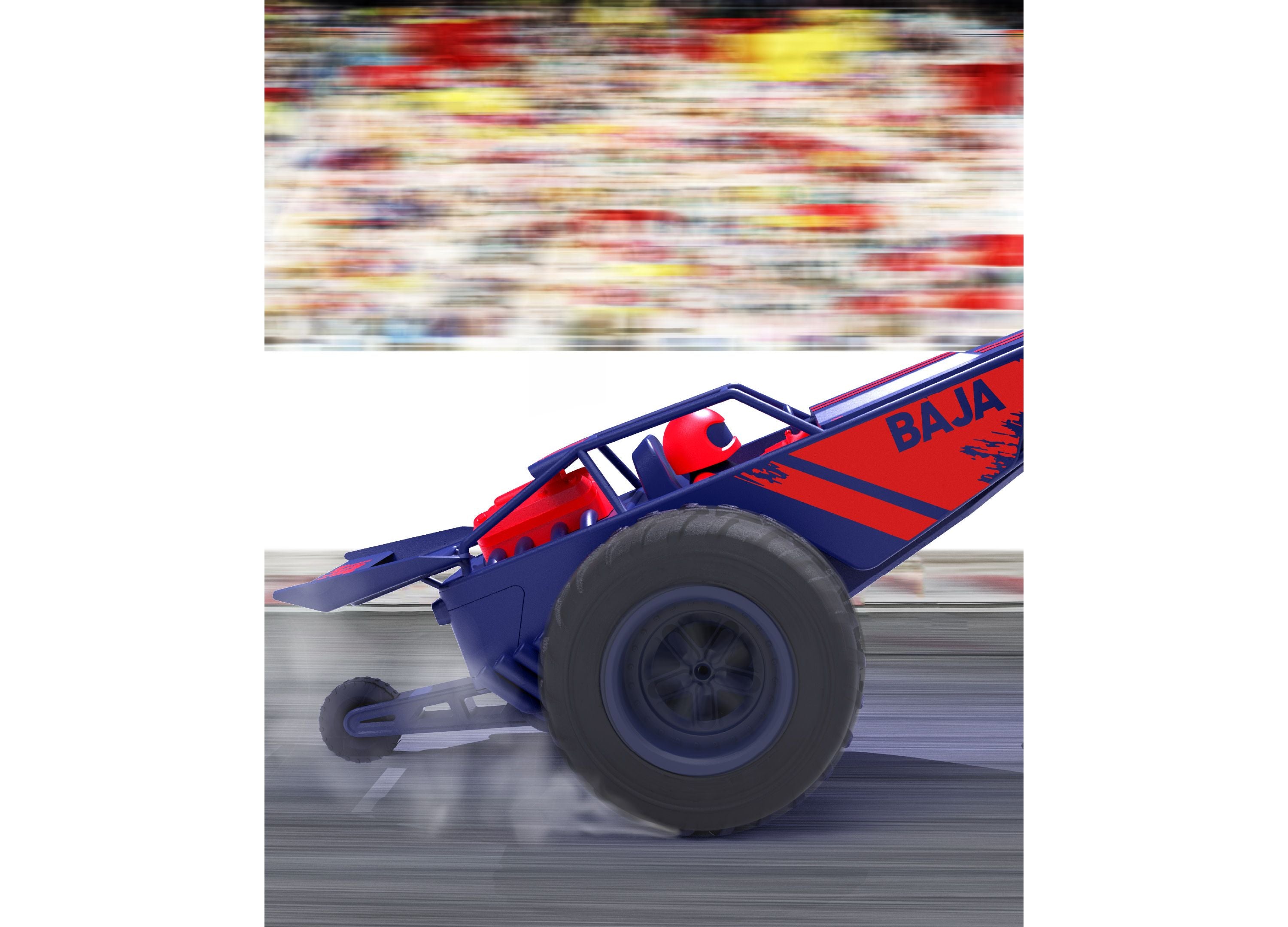 Alternative view of Sharper Image Remote Control Baja Street Racer Car - 2.4 GHz