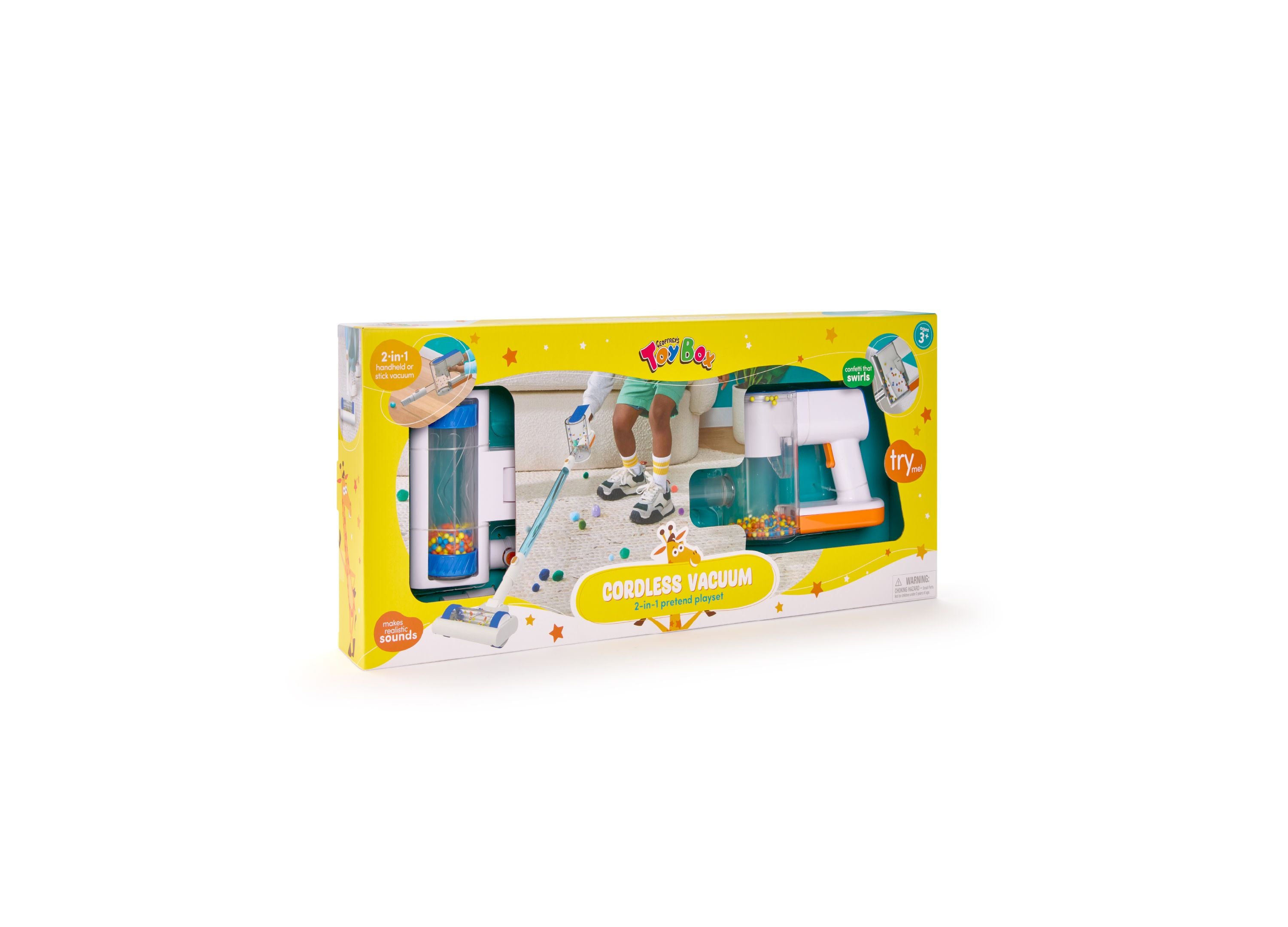 Alternative view of Geoffrey's Toy Box Cordless Vacuum 2-In-1 Pretend Playset