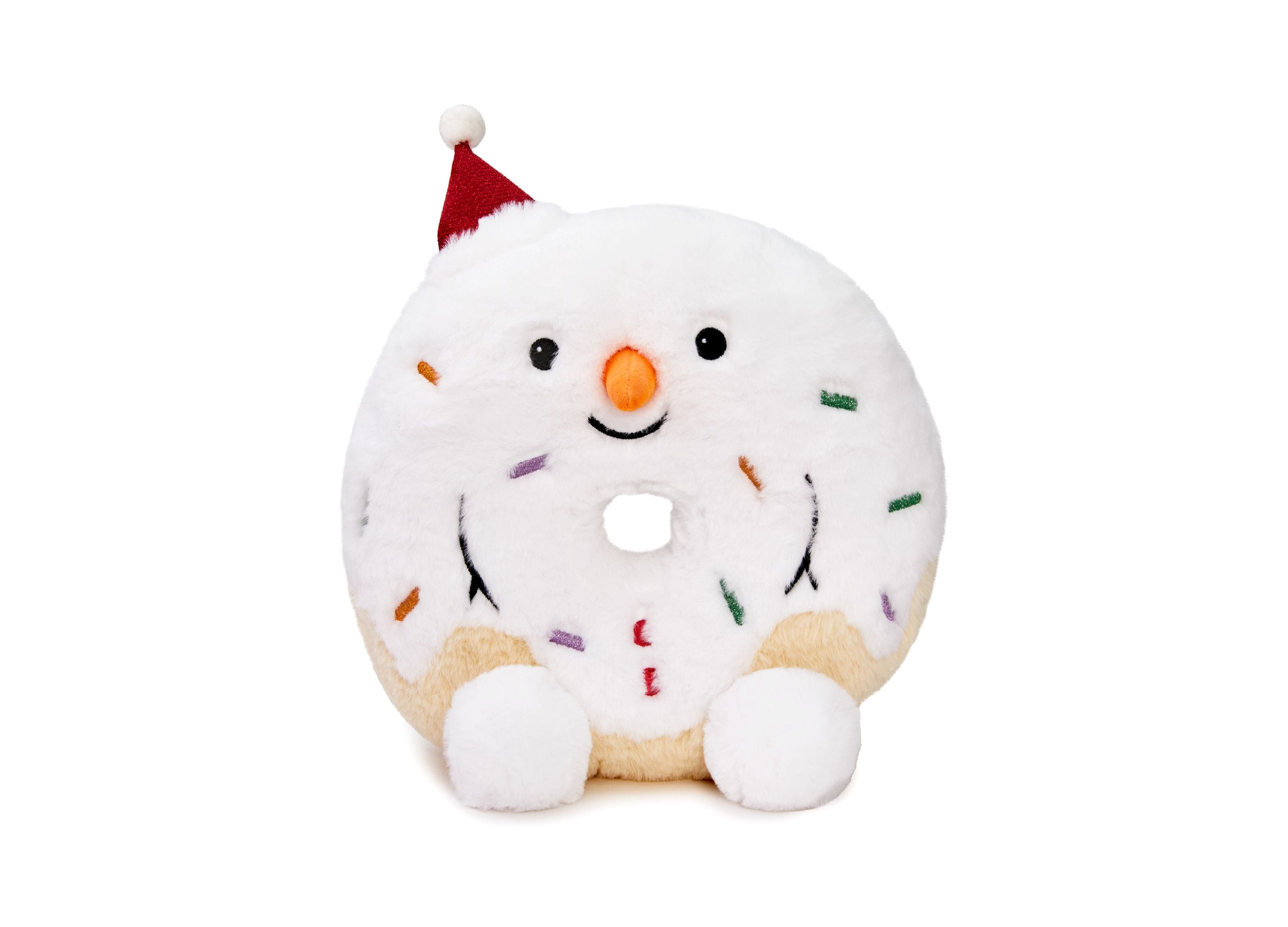 Geoffrey's Toy Box Tasties 10 inch Donut Snowman Plush - Holiday Edition - Image 3
