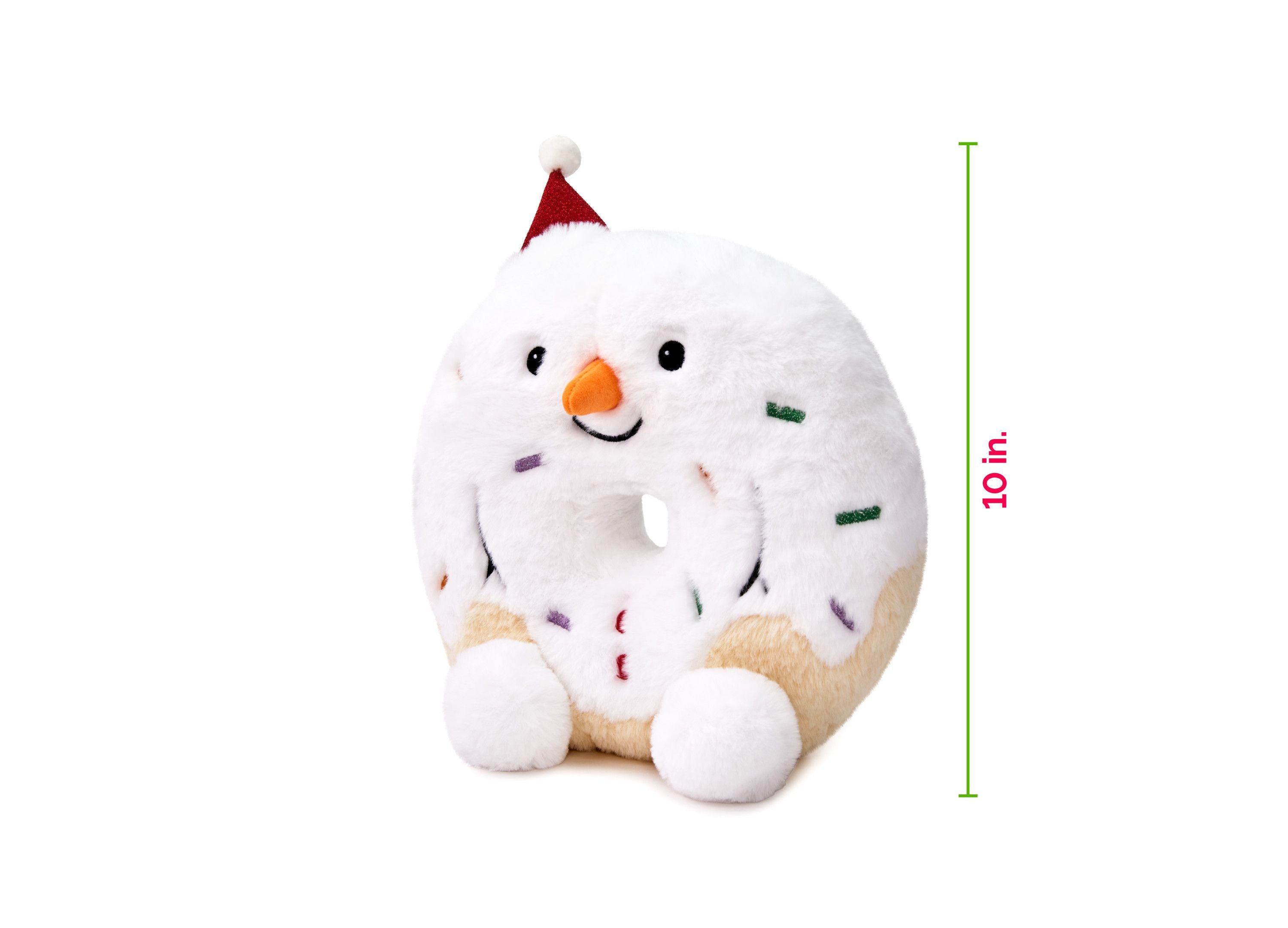 Geoffrey's Toy Box Tasties 10 inch Donut Snowman Plush - Holiday Edition - Image 2