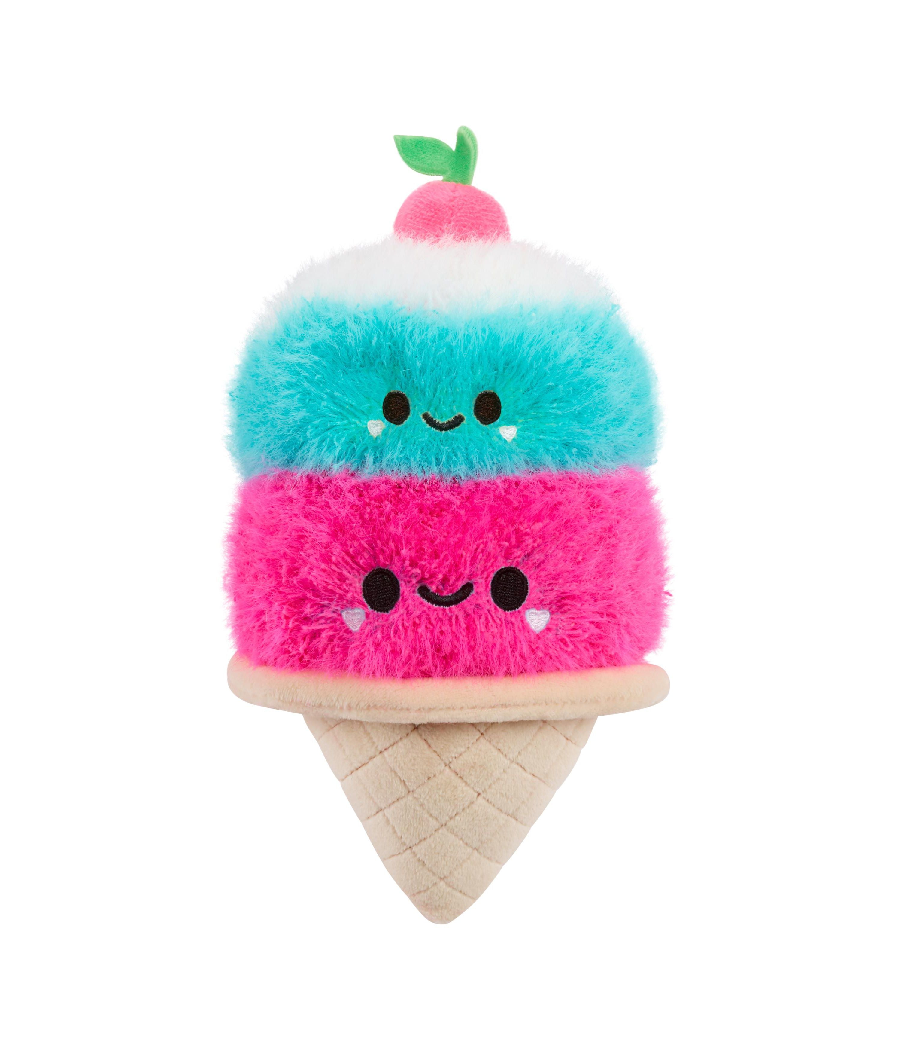 Fluffie Stuffiez 3-in-1 Interactive Small Plush Double Scoop Ice Cream - Image 3