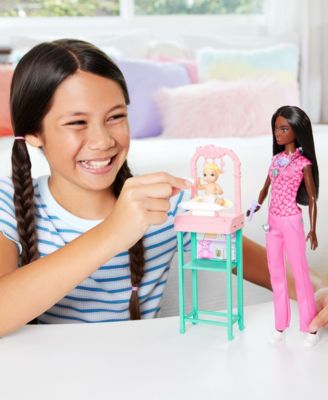 Barbie Baby Doctor Doll with Examination Table and Accessories - Image 4
