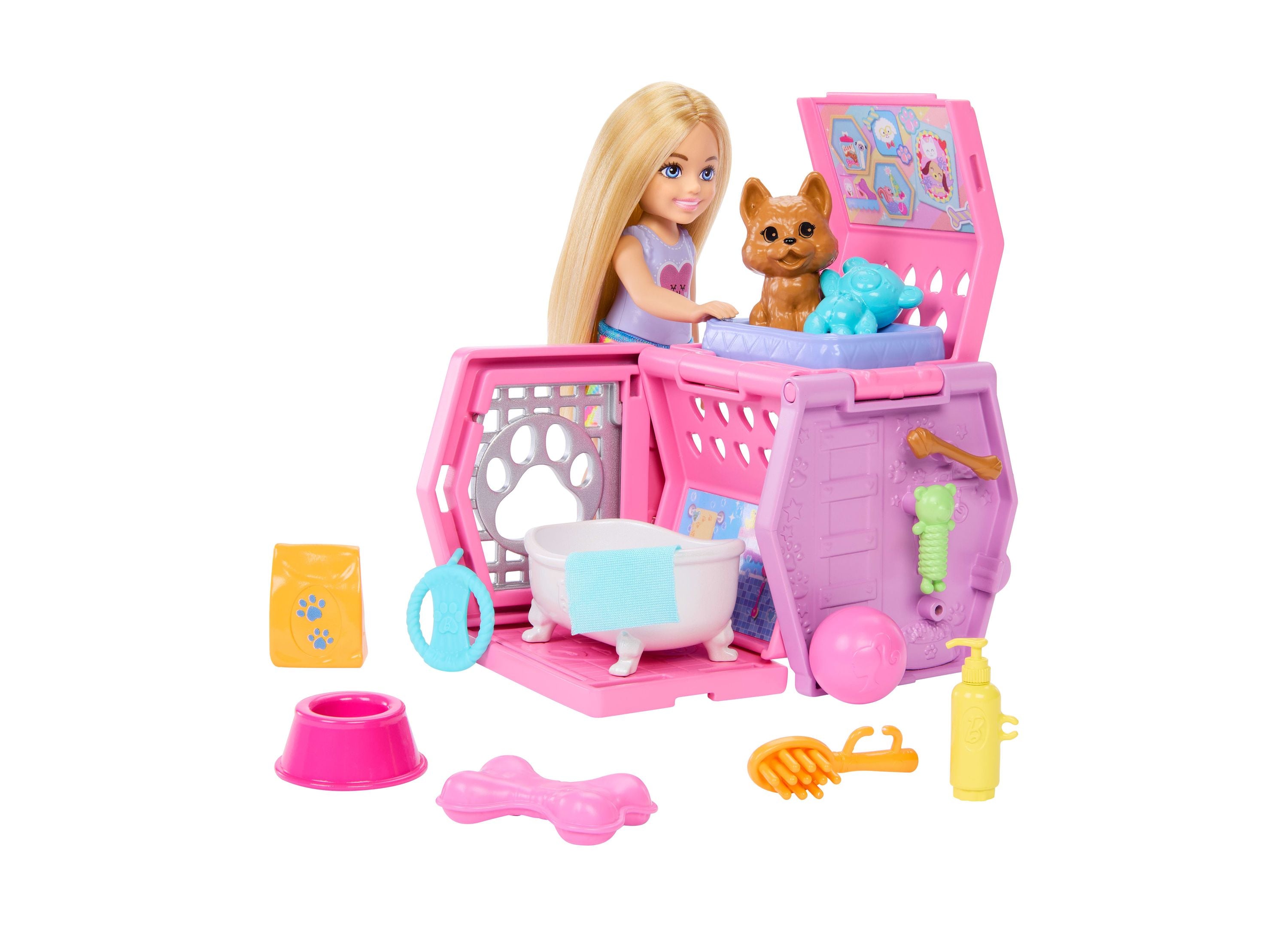 Barbie Chelsea Puppy Playset with Transformative Carrier and Doll - Image 3
