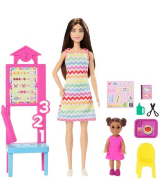 Alternative view of Barbie Teacher Doll Set - Brunette with Classroom Accessories