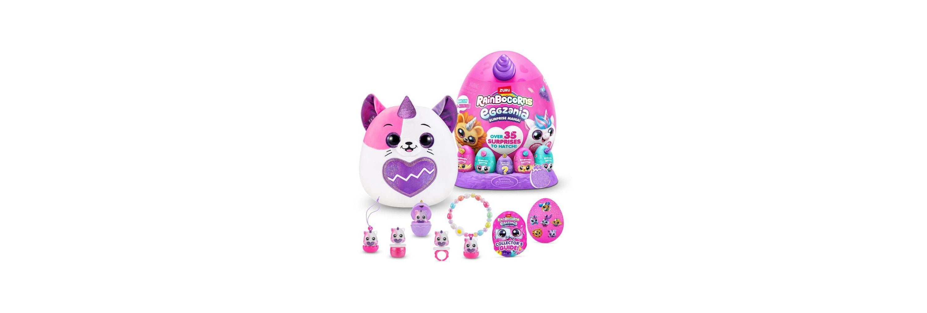 Rainbocorns Zuru Eggzania Giant Series 1 Interactive Plush Toy - Image 2
