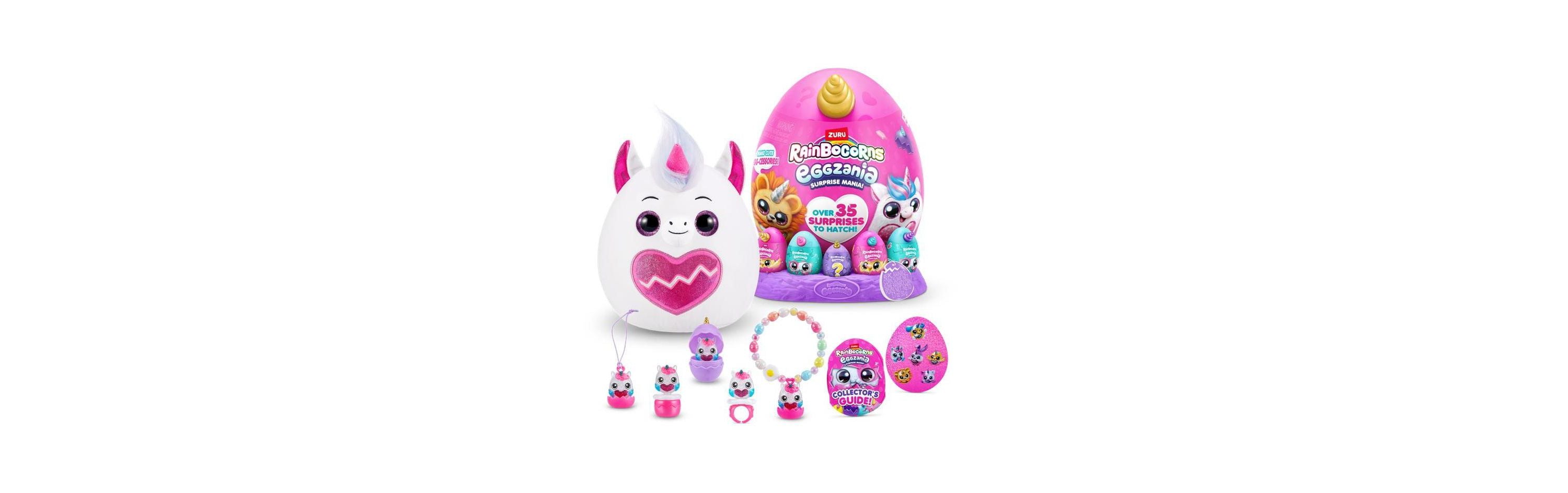 Rainbocorns Zuru Eggzania Giant Series 1 Interactive Plush Toy - Image 4