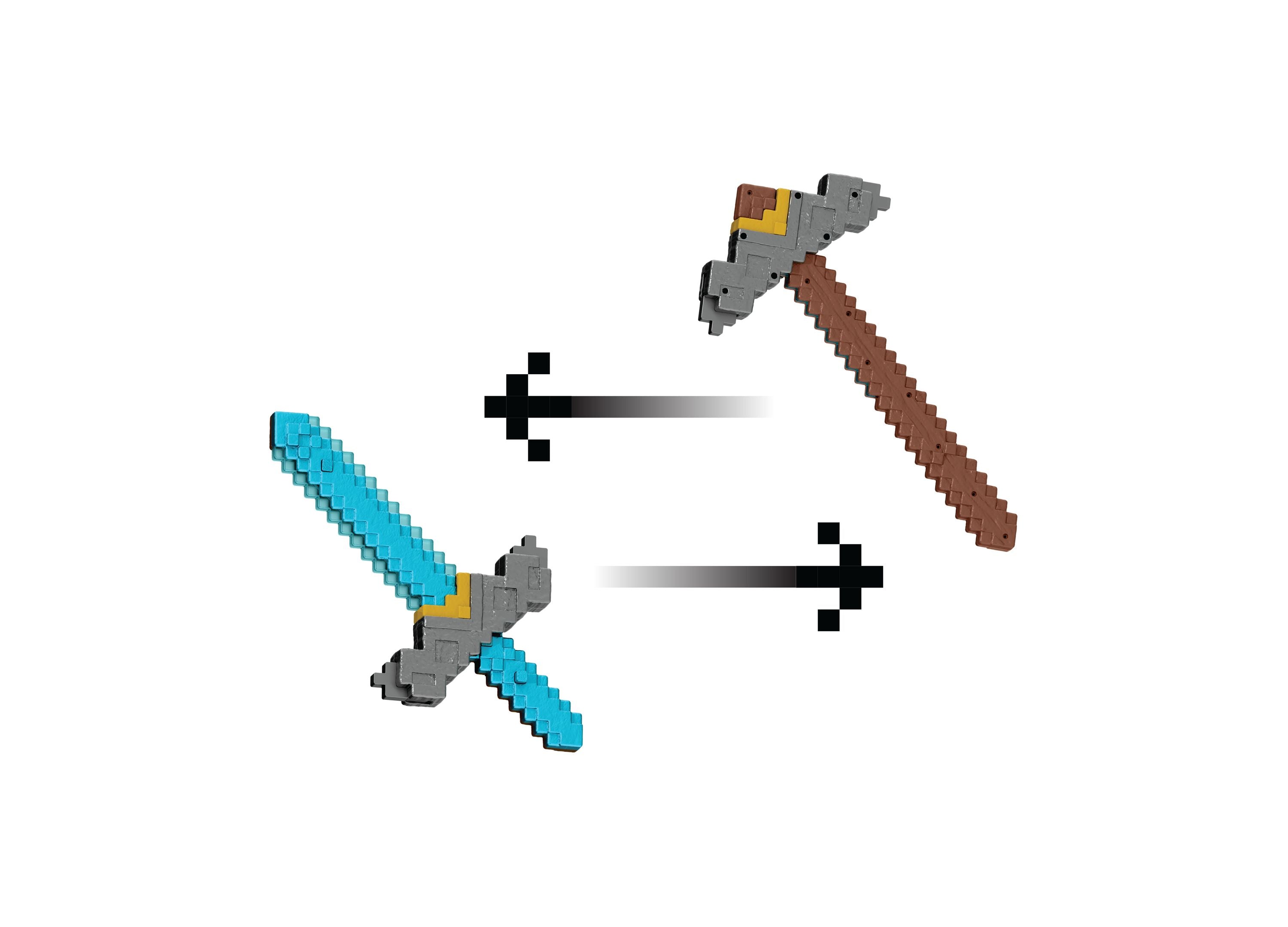 Minecraft Movie Edition - Click & Switch 2-in-1 Sword and Pickaxe - Image 6