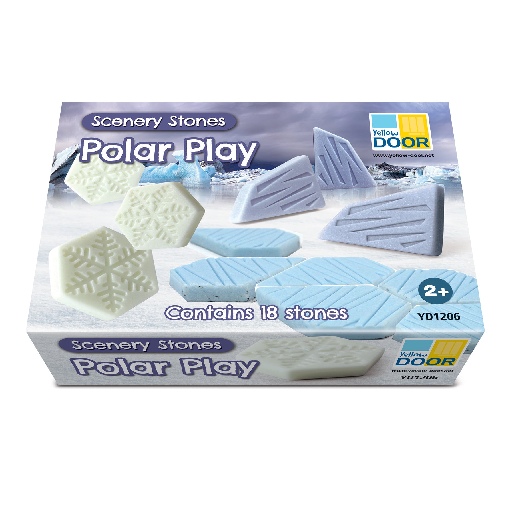 Alternative view of Yellow Door - Polar Play Scenery Stones - Set Of 18