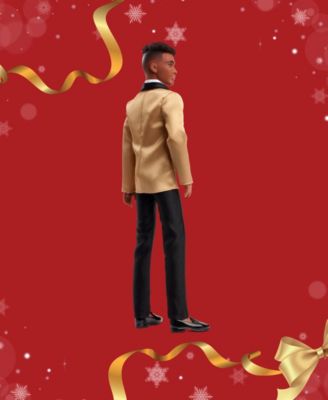 Barbie Signature 11.5 inch Holiday KEN Doll - Dark Brown Hair - Image 4