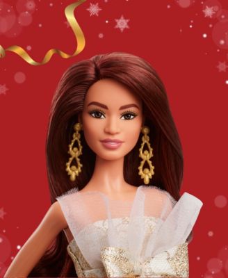 Barbie 2025 Holiday Fashion Doll - Dark Brown Hair - Image 3