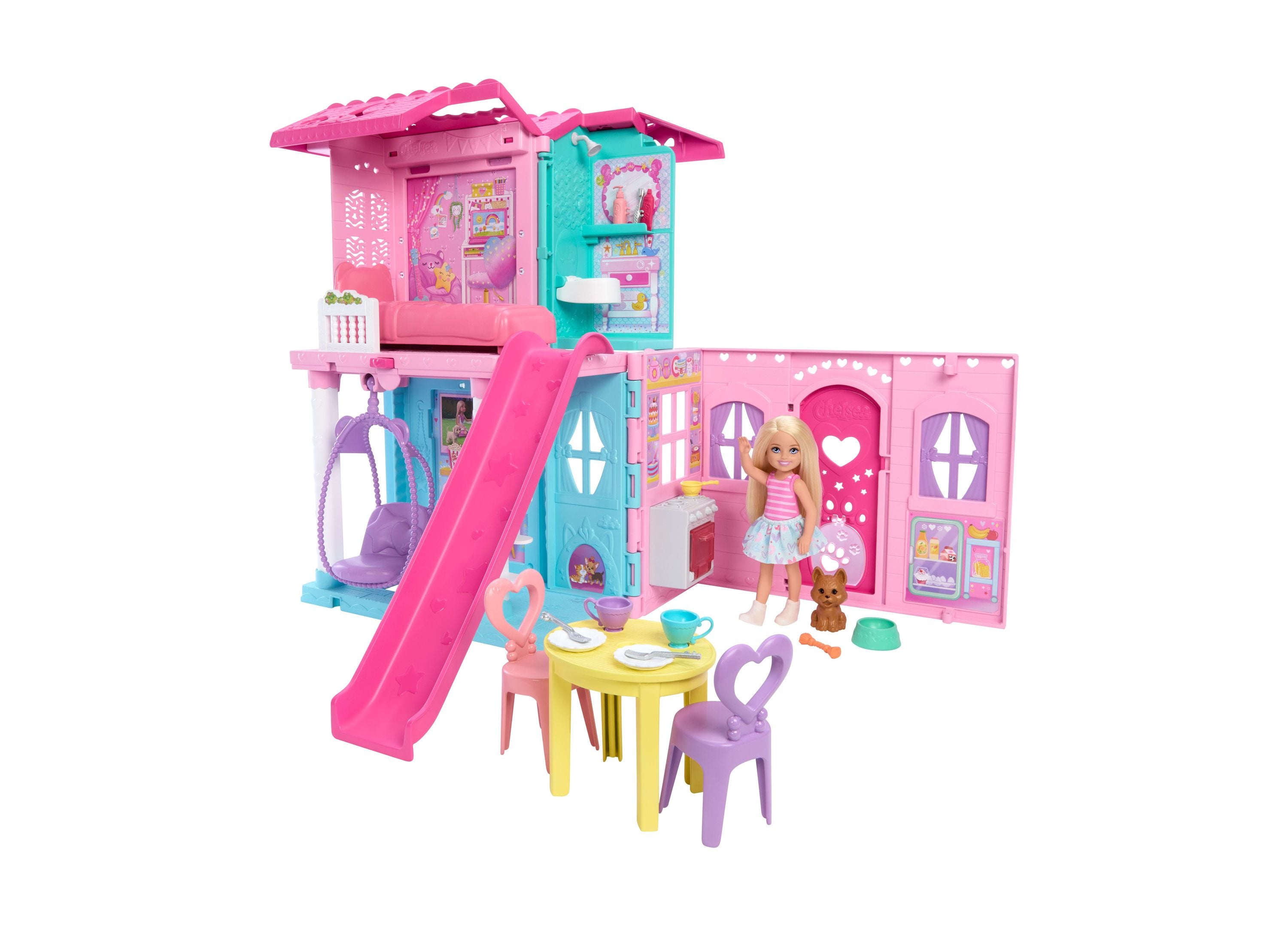 Barbie Chelsea Pop-Up Doll House with Doll and 15+ Accessories - Image 5