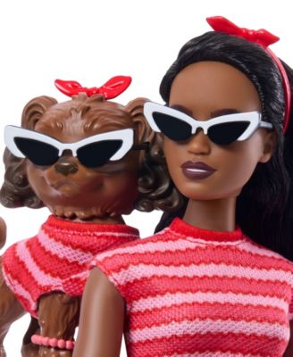 Barbie Twinning Looks Fashion Doll with Pet Dog - Blonde Hair - Image 3