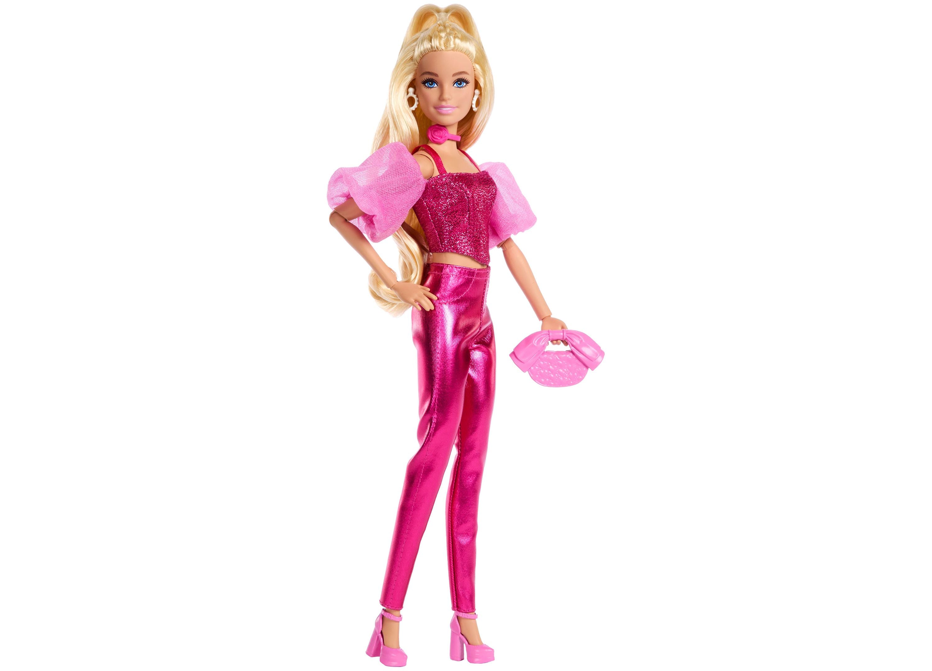 Alternative view of Barbie Deluxe Style Fashion Doll 5 in Metallic Pink Outfit with Corset Top and Accessories