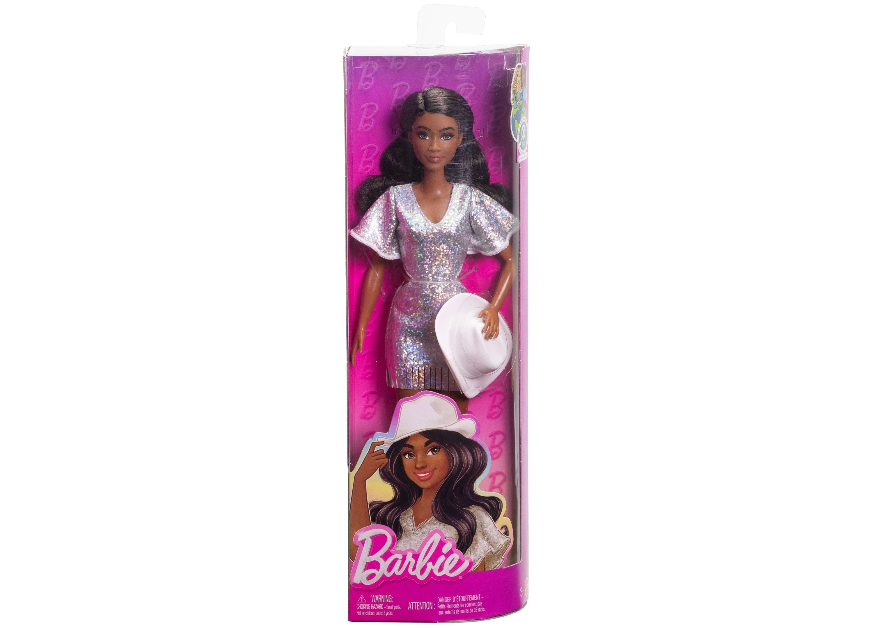 Alternative view of Barbie Fashionistas Doll 239 in Sparkly Dress with Cowboy Hat and Boots