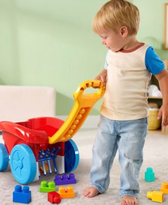 Mega Bloks First Builders 21-Piece Block Scooping Wagon - Red - Image 6