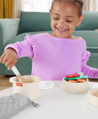 Alternative view of Fisher Price Wooden Pots and Pans Kitchen Playset - 19 Piece Set