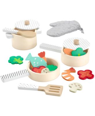 Fisher Price Wooden Pots and Pans Kitchen Playset - 19 Piece Set - Image 6
