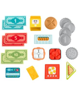 Fisher Price Laugh and Learn Count and Shop Cash Register Interactive Toddler Toy, 20 Pieces - Image 4