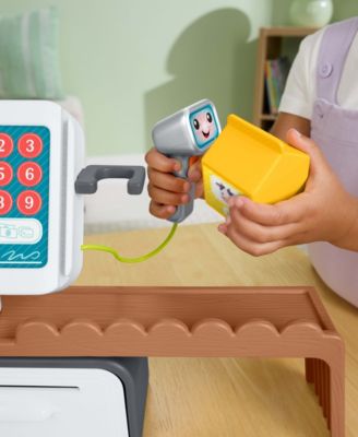 Fisher Price Laugh and Learn Count and Shop Cash Register Interactive Toddler Toy, 20 Pieces - Image 5