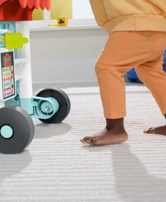 Fisher-Price Laugh and Learn 4-in-1 Snack Cart Walker with 14 Play Pieces - Image 4