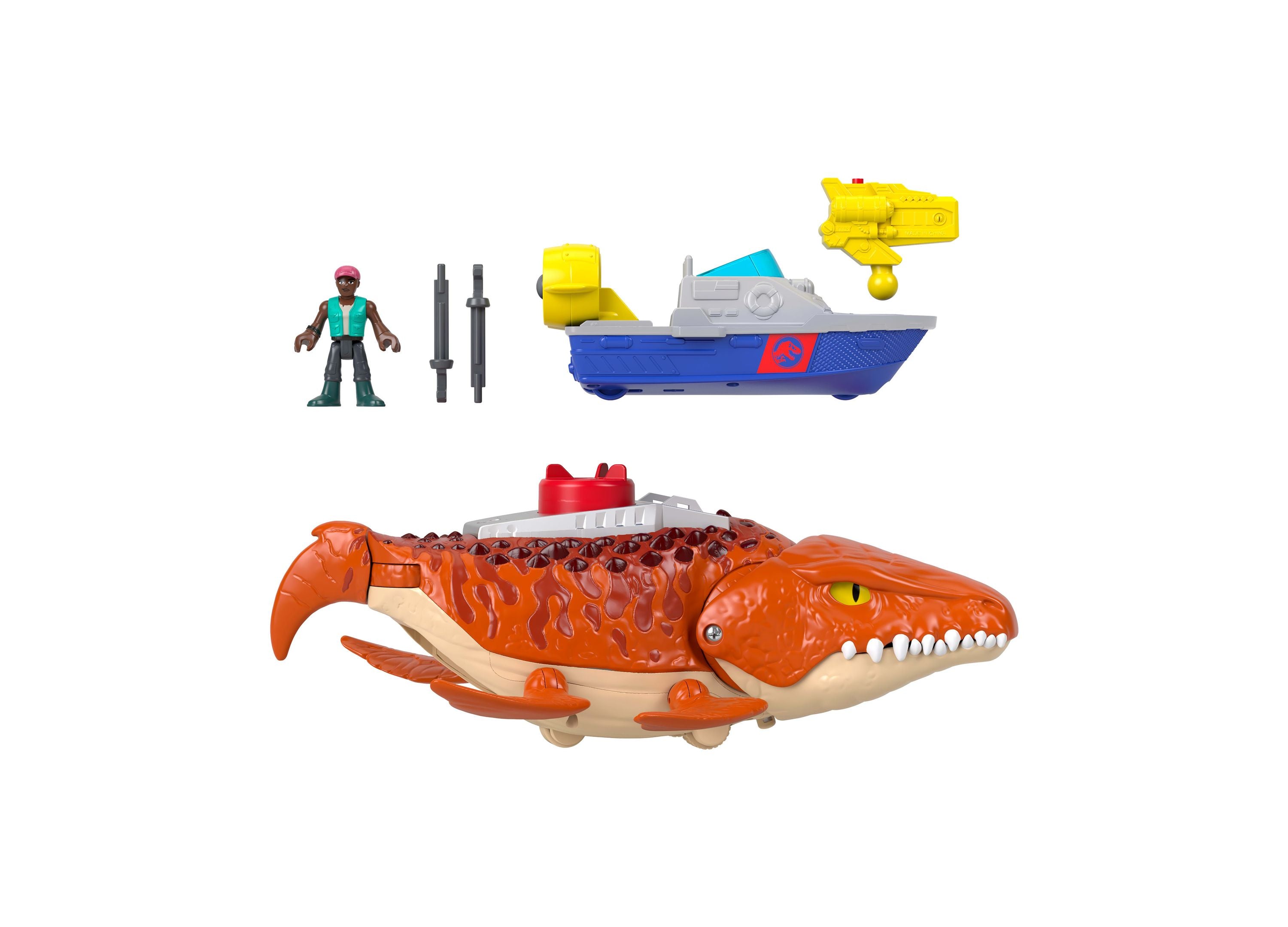 Imaginext Fisher-Price Jurassic World Rebirth Aquachomp Mosasaurus Playset - Image 3