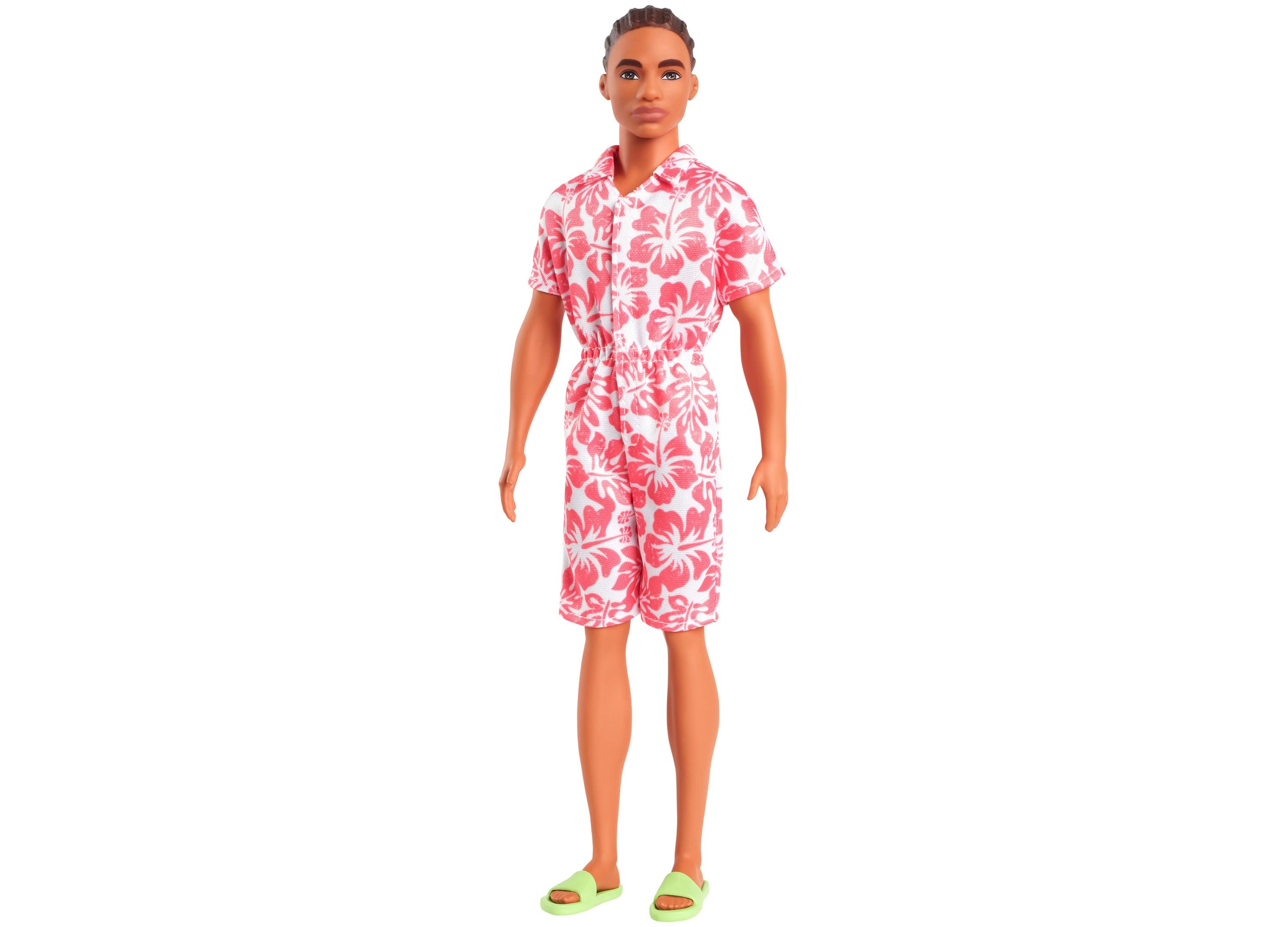 Barbie Fashionistas Ken Doll - Black Hair with Trendy Heart Shirt