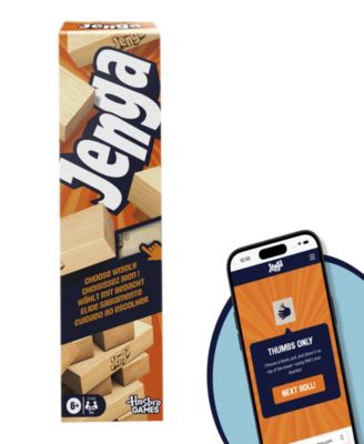 Alternative view of Hasbro Gaming Jenga Classic Hardwood Block Game