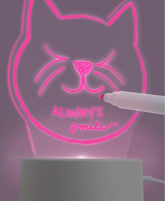 Geoffrey's Toy Box Cat Head Glow Bright Dry-Erase Light Board - Image 3