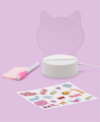 Geoffrey's Toy Box Cat Head Glow Bright Dry-Erase Light Board - Image 8