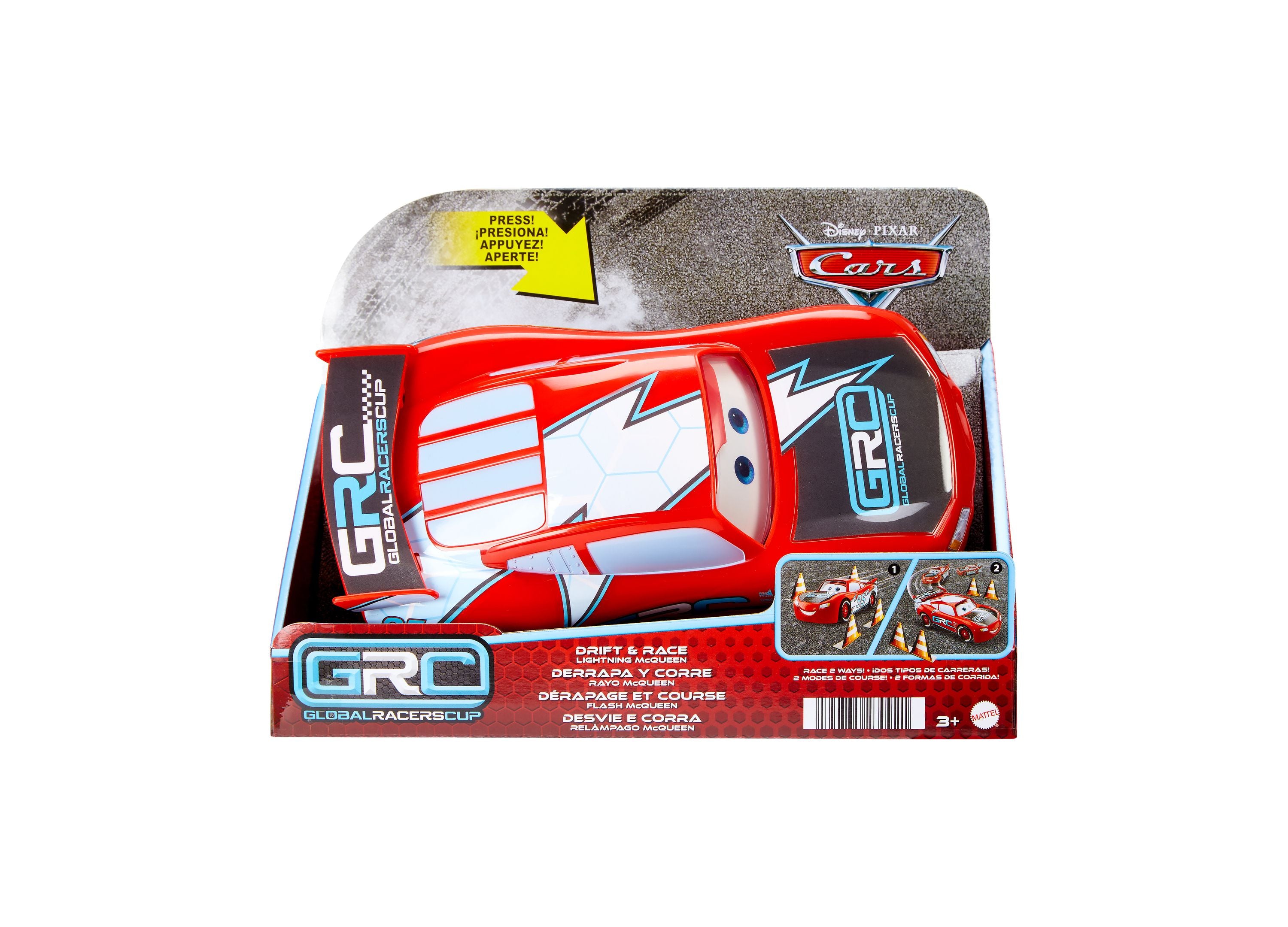 Disney Pixar Cars Global Racers Drift & Race Lightning McQueen Vehicle - Image 5