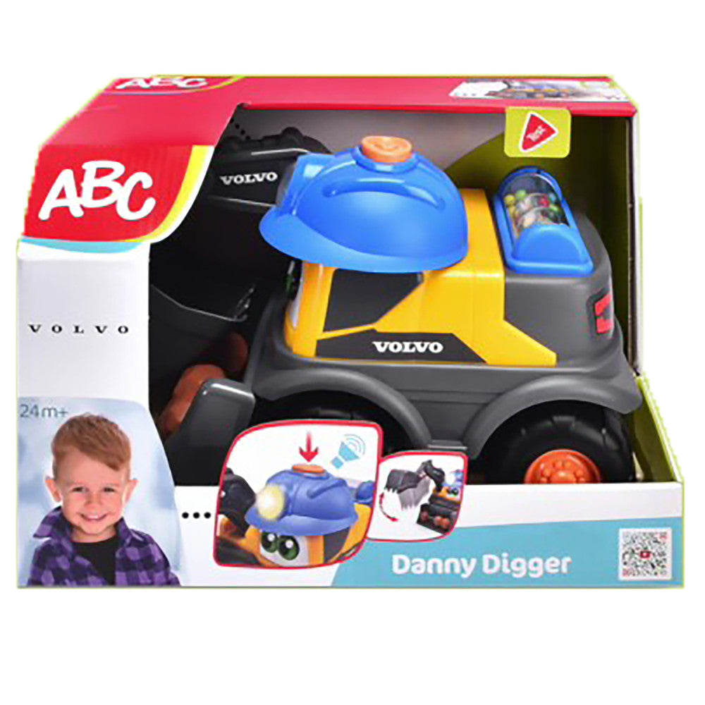 Alternative view of Dickie Toys ABC Volvo Danny Digger - Motorized Excavator Toy, Ages 3+