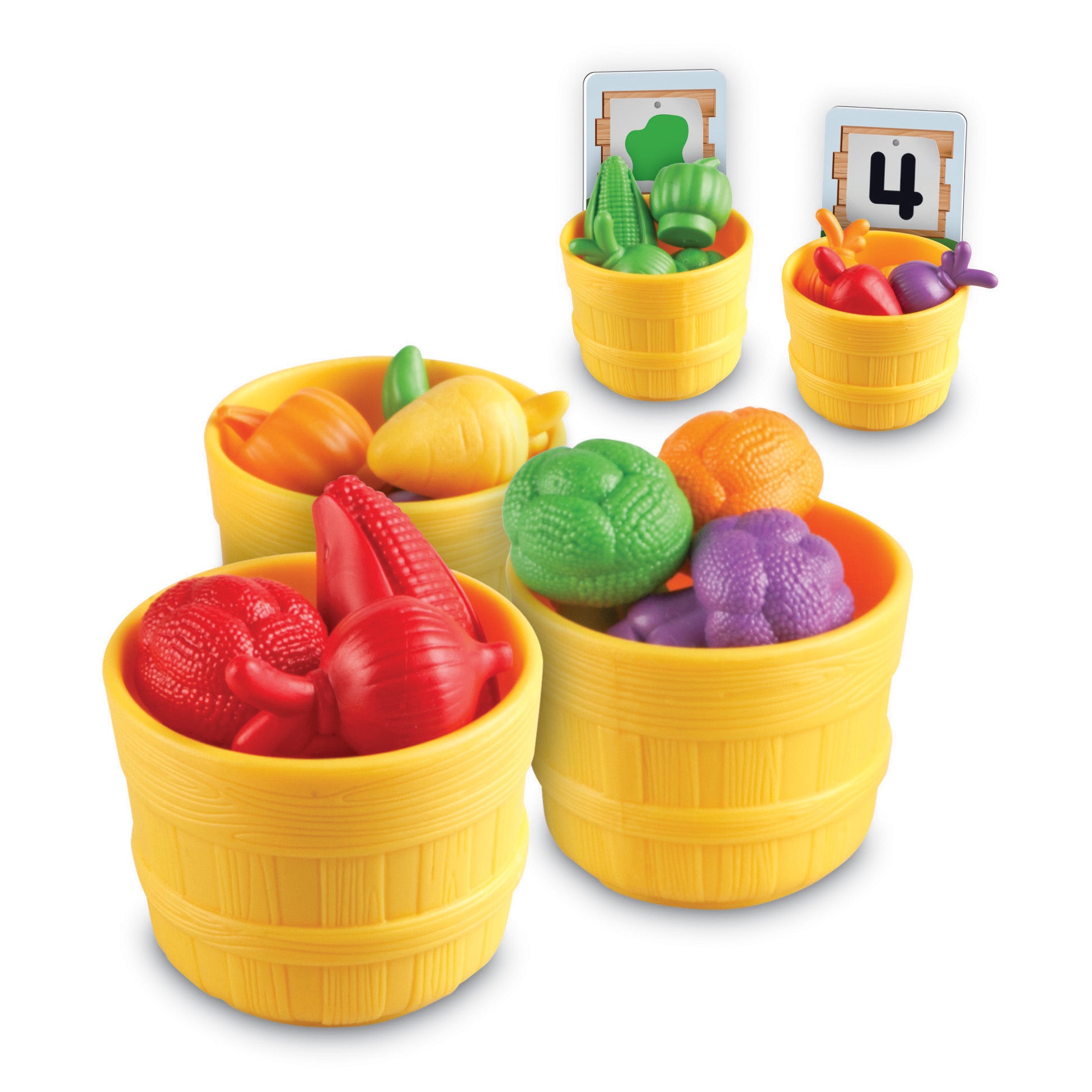 Learning Resources Veggie Farm Sorting Set - Educational Color & Counting Skills Game - Image 3