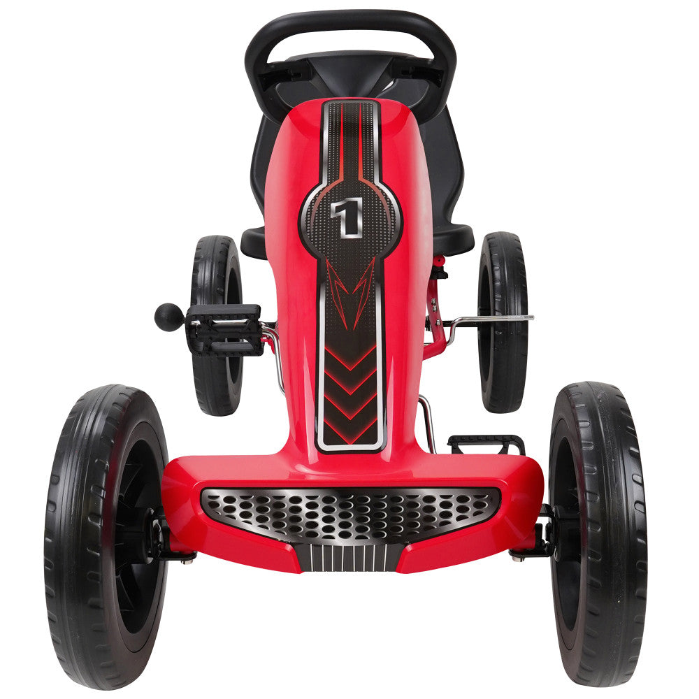Alternative view of Race Z Pedal Go Kart - Red - Adjustable Seat - Sporty Design