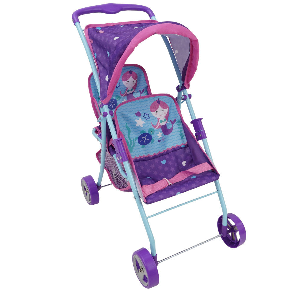 Alternative view of 509 Mermaid Twin Doll Stroller with Adjustable Seats and Safety Lock