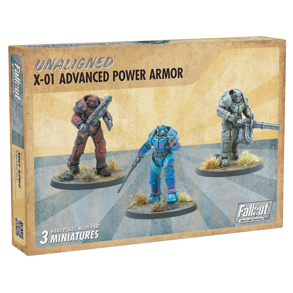 Modiphius Entertainment Fallout: Wasteland Warfare 32mm X-01 Power Armor Mini Figures