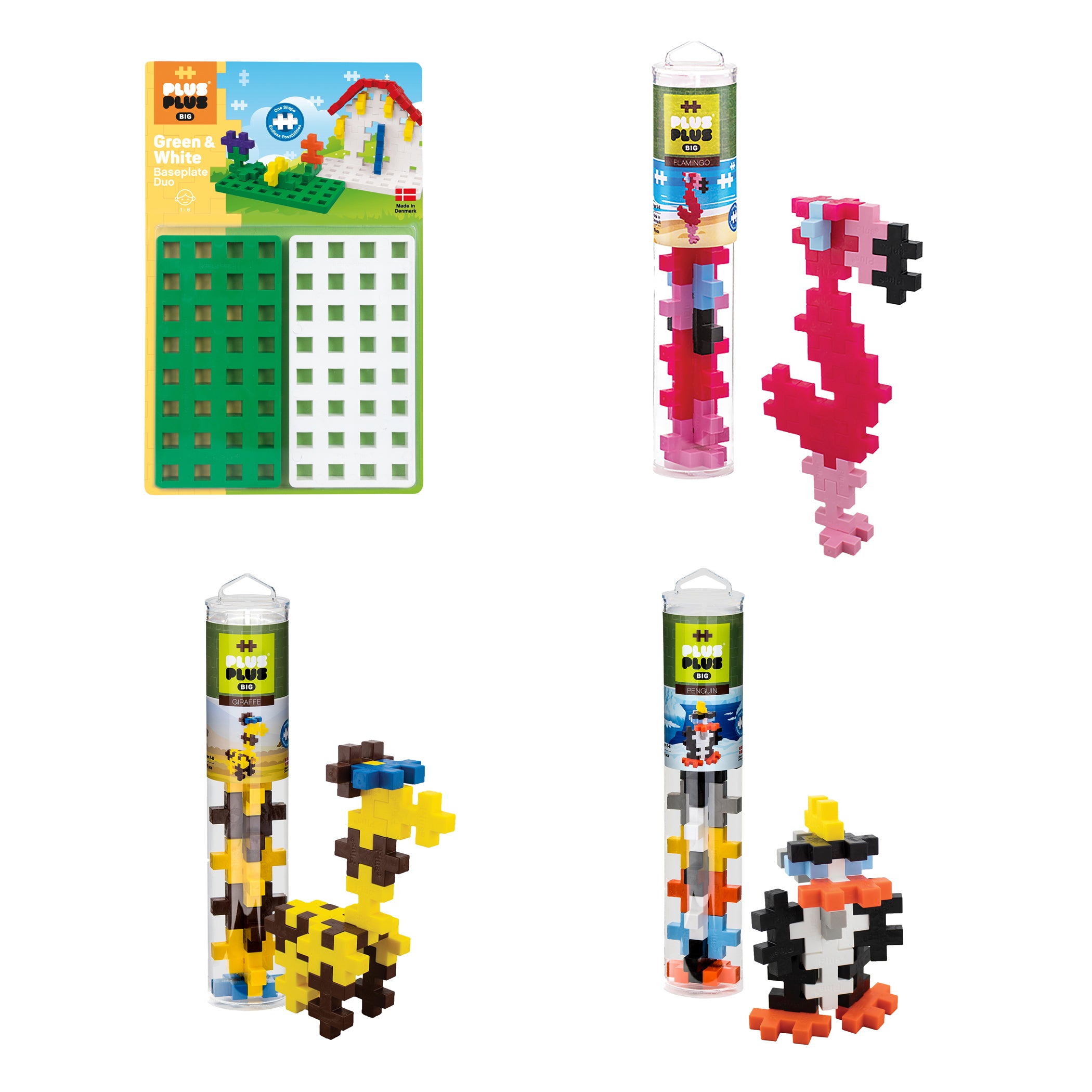 Alternative view of Plus-Plus BIG Zoo Tubes & Baseplate Bundle - Creative Building Set
