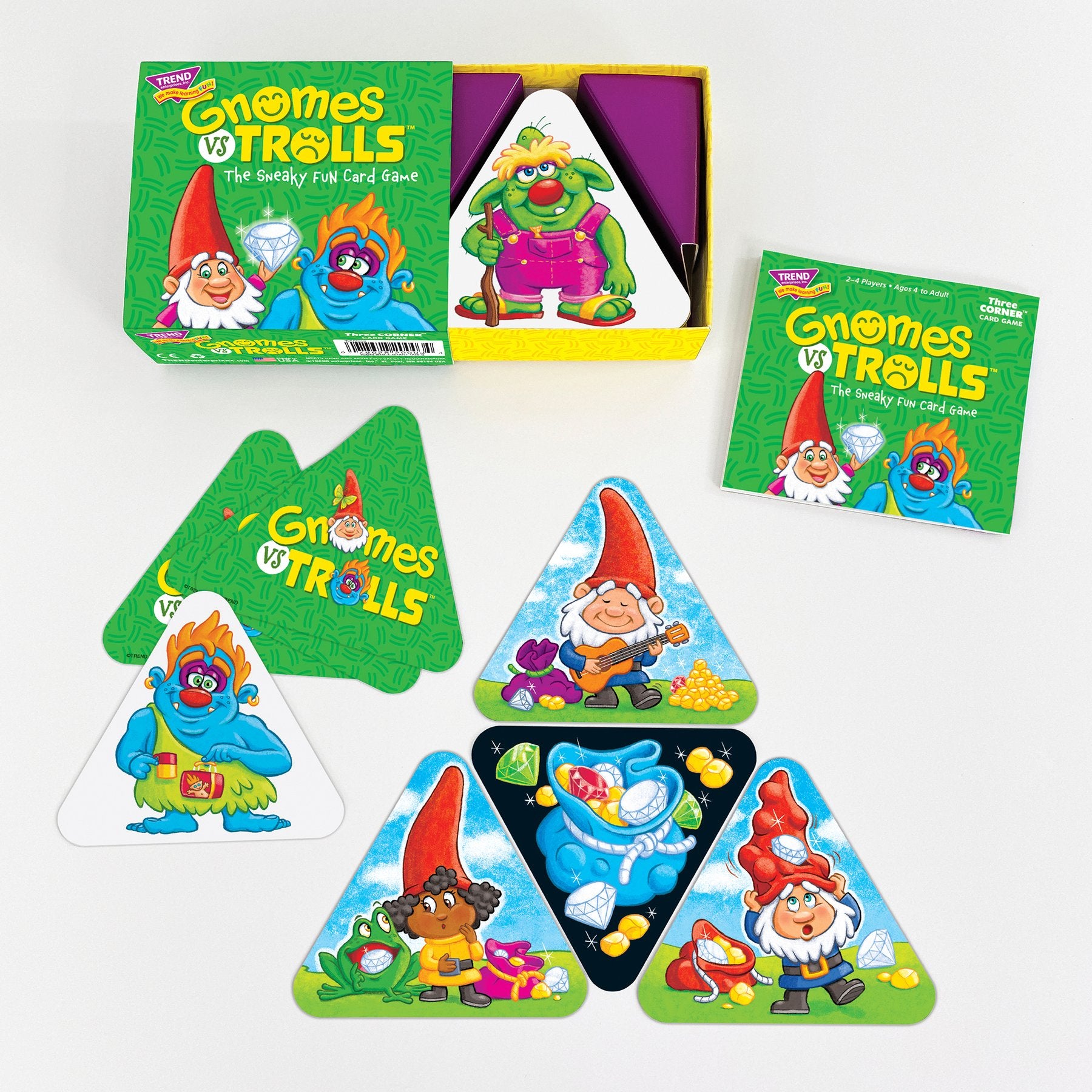 GNOMES vs TROLLS Three Corner Strategy Card Game - Image 2