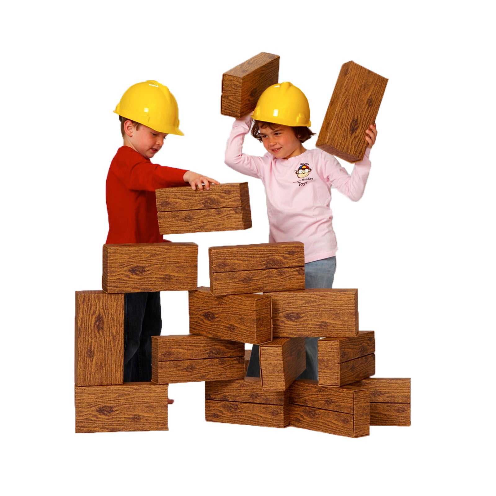 Alternative view of Smart Monkey Toys ImagiBRICKS 24-Piece Giant Building Block Set